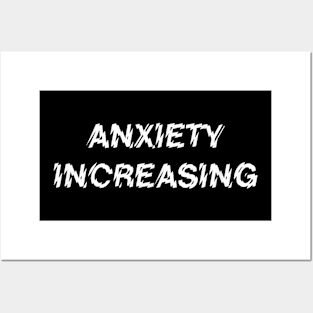 Anxiety Increasing Introvert Alert For Social Situation Posters and Art